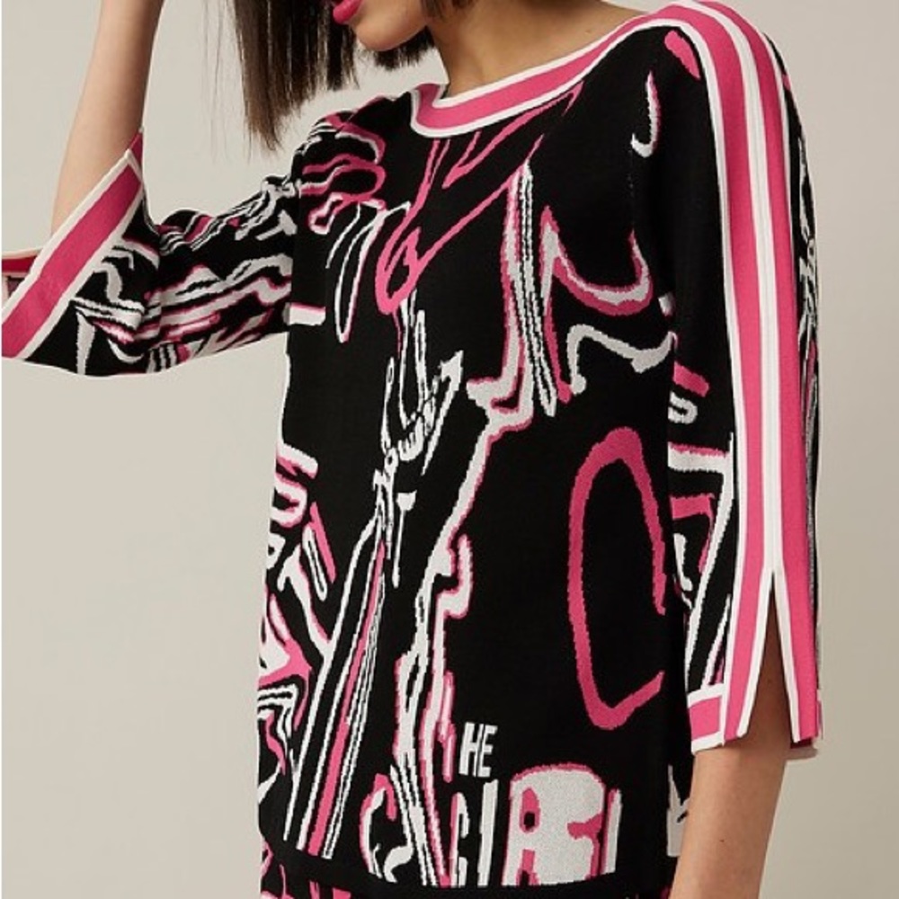 EUC Joseph Ribkoff boatneck sweater tunic